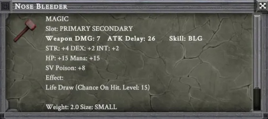 NOSE BLEEDER item card